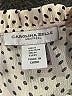 Carolina Belle 100% Polyester Polka Dots Ivory Long Sleeve Blouse Size M - photo 7