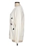Ann Taylor LOFT Outlet 100% Cotton Print Ivory Pullover Sweater Size L - photo 5