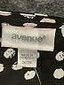 Avenue 100% Polyester Polka Dots Black 3/4 Sleeve Blouse Size 26 - 28 Plus - photo 7