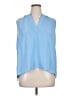 J.Crew 365 100% Polyester Blue Sleeveless Blouse Size XL - photo 1