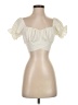 Lyaner Ivory Short Sleeve Blouse Size S - photo 1