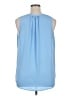 J.Crew 365 100% Polyester Blue Sleeveless Blouse Size XL - photo 2