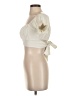 Lyaner Ivory Short Sleeve Blouse Size S - photo 5