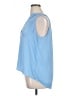 J.Crew 365 100% Polyester Blue Sleeveless Blouse Size XL - photo 5