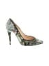 Carven Floral Green Heels Size EU 38 - photo 1