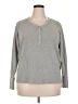 Athleta Gray Long Sleeve Henley Size XXL - photo 1