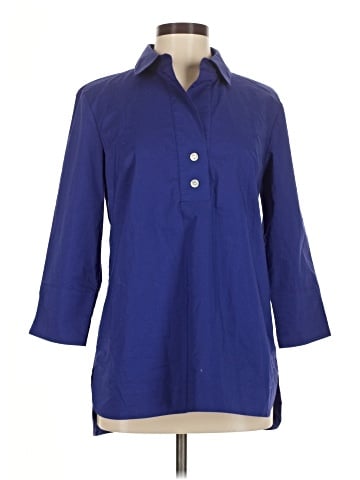 Hinson Wu 3/4 Sleeve Button-Down Shirt (view 1)