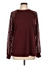 Dorose Burgundy Long Sleeve Top Size L - photo 1