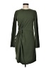 MNG Solid Green Casual Dress Size M - photo 1