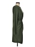 MNG Solid Green Casual Dress Size M - photo 4
