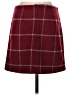 Lulus Plaid Burgundy Casual Skirt Size S - photo 2
