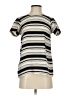 Ann Taylor LOFT 100% Polyester Stripes Ivory Short Sleeve Top Size XXS - photo 1