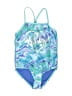 Hurley Camo Blue One Piece Swimsuit Size 5 - 6 - photo 1