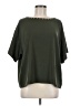 MICHAEL Michael Kors 100% Polyester Green Short Sleeve Blouse Size L - photo 1