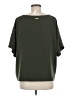 MICHAEL Michael Kors 100% Polyester Green Short Sleeve Blouse Size L - photo 2
