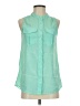 J.Crew Factory Store 100% Polyester Green Sleeveless Blouse Size 0 - photo 1