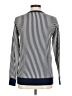 Madeleine Thompson Stripes Blue Silk Pullover Sweater Size M - photo 2