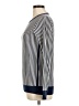 Madeleine Thompson Stripes Blue Silk Pullover Sweater Size M - photo 5