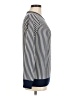 Madeleine Thompson Stripes Blue Silk Pullover Sweater Size M - photo 4