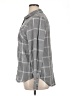 dip Plaid Gray Long Sleeve Blouse Size XL - photo 5