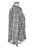 dip Plaid Gray Long Sleeve Blouse Size XL - photo 4