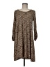 Love, Fire Animal Print Brown Casual Dress Size M - photo 1