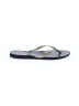 Havaianas Gray Gold Flip Flops Size 7 - 8 - photo 2