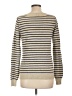 Theory 100% Cashmere Stripes Tan Gray Cashmere Pullover Sweater Size L - photo 2