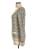 Theory 100% Cashmere Stripes Tan Gray Cashmere Pullover Sweater Size L - photo 5