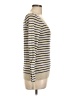 Theory 100% Cashmere Stripes Tan Gray Cashmere Pullover Sweater Size L - photo 4