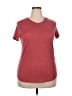 Felina Solid Red Active T-Shirt Size XXL - photo 1