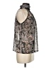 Elan 100% Polyester Paisley Black Sleeveless Blouse Size M - photo 4