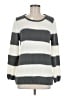 Ambria 100% Polyacryl Stripes Gray Pullover Sweater Size 8 - photo 1