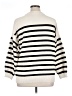 Maurices 100% Polyester Stripes Ivory Pullover Sweater Size 14 (0) - photo 2