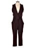 Dabuwawa Tweed Burgundy Jumpsuit Size 26 - photo 1