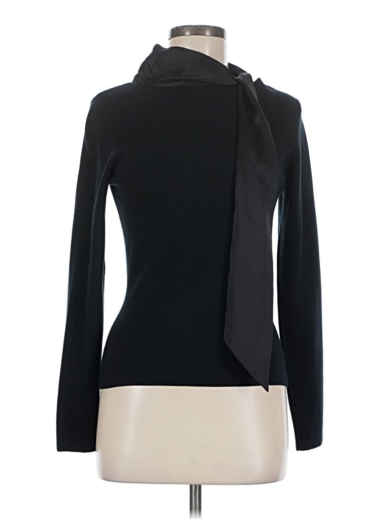 Pre-owned Harold's Silk Cardigan Sweater In Black