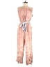 Free People 100% Rayon Tie-dye Pink Jumpsuit Size M - photo 1