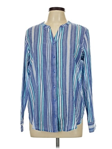Liz Claiborne Long Sleeve Button-Down Shirt (view 1)