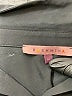 Pashmina 100% Polyester Solid Black Long Sleeve Blouse Size S - photo 7
