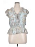 Parker 100% Viscose Blue Sleeveless Blouse Size XL - photo 1