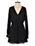 RACHEL Rachel Roy 100% Polyester Solid Black Romper Size XS - photo 1