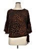 MICHAEL Michael Kors Brown 3/4 Sleeve Blouse Size XL - photo 1