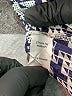 CAbi 100% Polyester Houndstooth Silver Short Sleeve Blouse Size S - photo 8