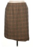Petite Sophisticate Plaid Brown Formal Skirt Size 12 - photo 1
