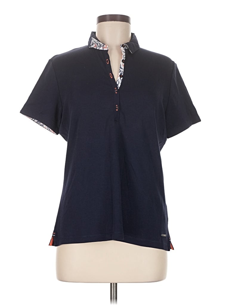 Pre-owned Saint James Short Sleeve Blouse In Blue