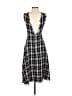 Unbranded Plaid Black Casual Dress Size S - photo 2