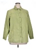Studio Works Solid Green 3/4 Sleeve Button-Down Shirt Size 1X - photo 1