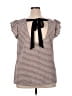 Unbranded Brown Short Sleeve Blouse Size 2X - photo 2