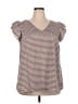 Unbranded Brown Short Sleeve Blouse Size 2X - photo 1