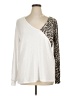 Bibi Animal Print Ivory Pullover Sweater Size XL - photo 1